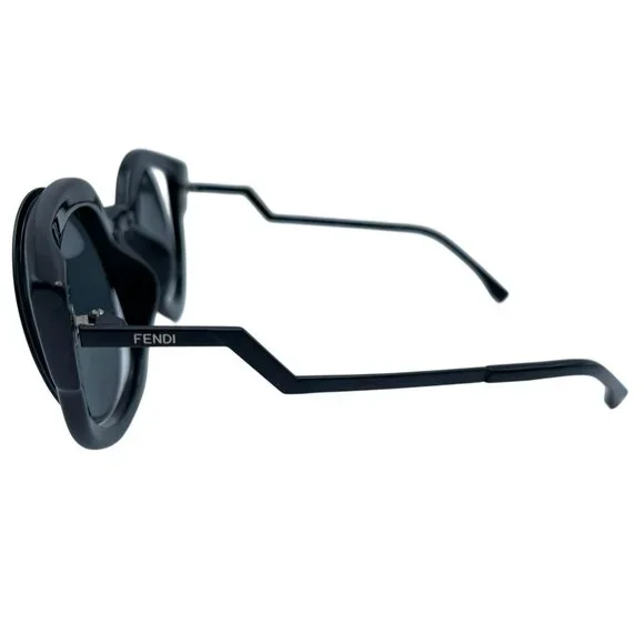 Fendi Paradeyes Black Sunglasses Women Cat Eye Tinted (FF 0137/S) w/Case - Picture 8 of 11